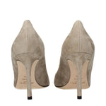 Jimmy Choo Gray Leather High Heel Pumps JI-15268614996233-EU38.5/US8.5