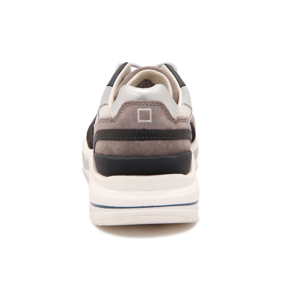 D.A.T.E Beige Leather Sneaker