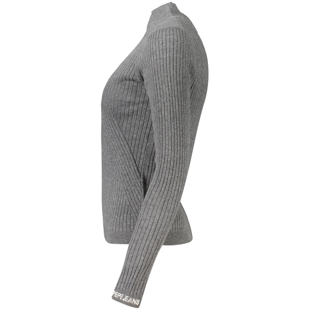 Pepe Jeans Gray Cotton Sweater