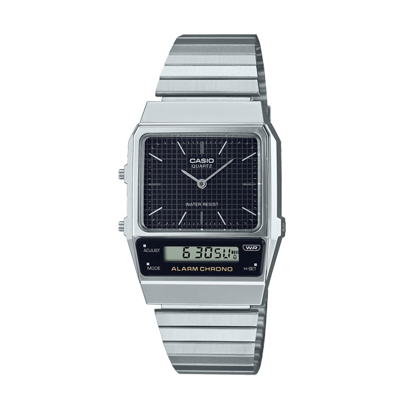 CASIO VINTAGE Mod. EDGY COLLECTION RETRO DIAL - BLACK AQ-800E-1AEF