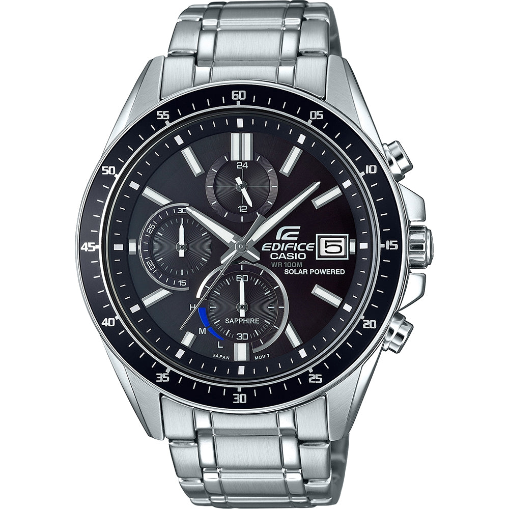 CASIO EDIFICE SLIM Mod. SOLAR POWERED CHRONOGRAPH - BLACK EFS-S510D-1AVUEF
