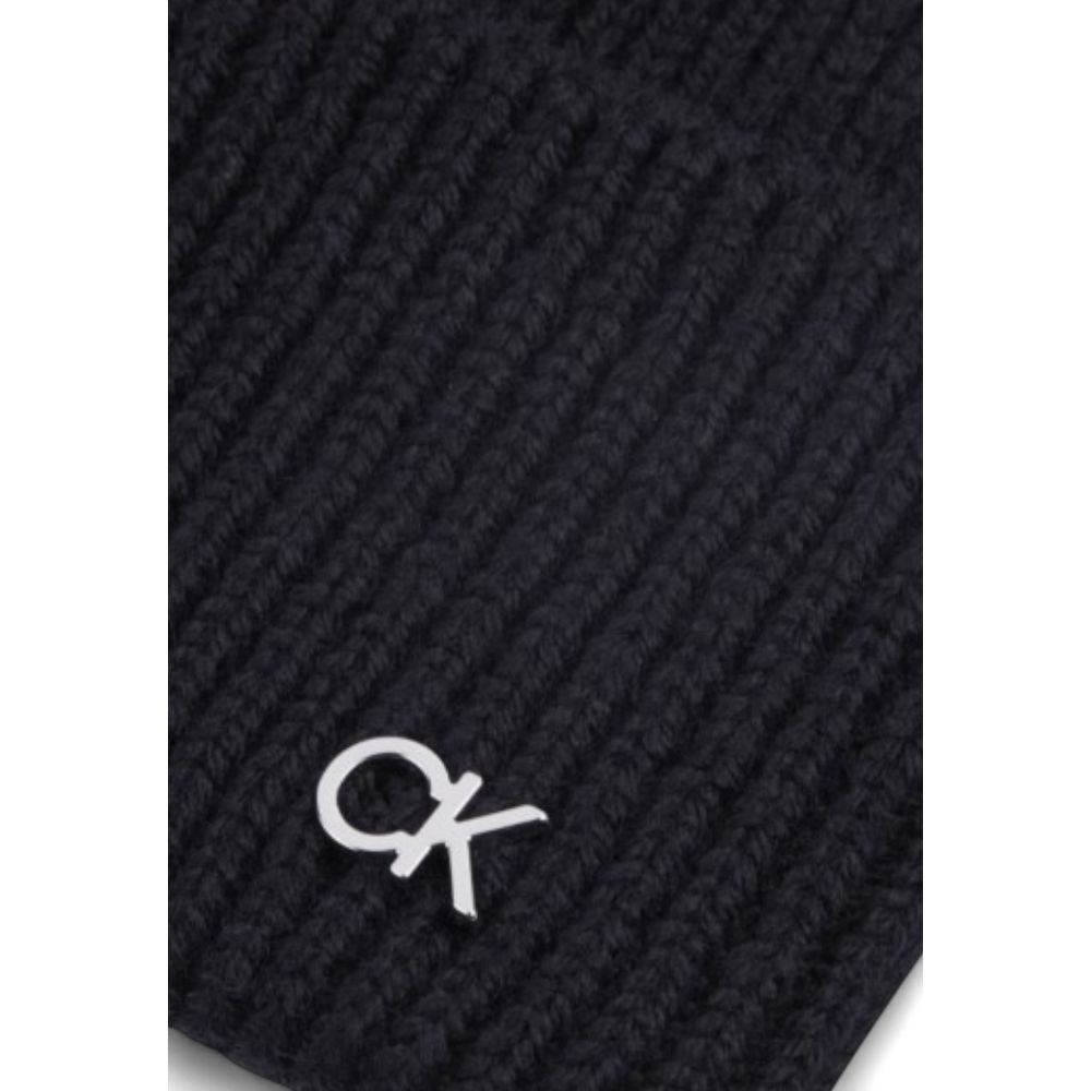 Calvin Klein Black Wool Cap (Baseball Hat) Calvin Klein
