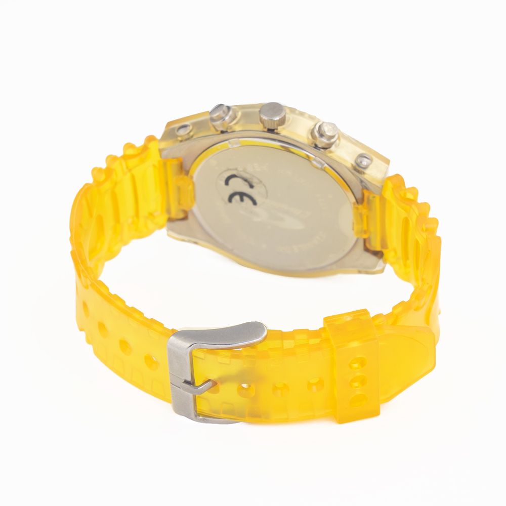 Chronotech Yellow Rubber Sport Watch Chronotech