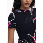 Desigual Black Viscose Women Top DE-39732-XS