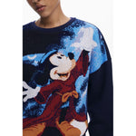 Desigual Blue Cotton Women Sweater DE-39737-XS
