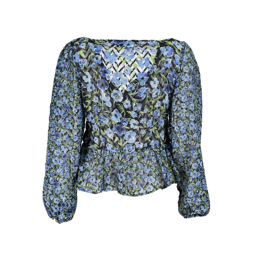 Desigual Blue Polyester Pattern Shirt Desigual