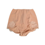 Dolce & Gabbana Beige Silk Stretch High Waist Girdle Underwear with logo details