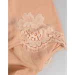 Dolce & Gabbana Beige Silk Stretch High Waist Girdle Underwear with logo detail, luxurious design made in Italy.