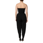Dolce & Gabbana Black Wool Strapless Romper Jumpsuit Dress DR81509-38