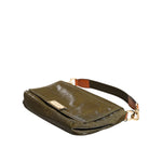 Dolce & Gabbana Dark Green Nylon Logo Plaque Shoulder Strap Borse Bag BAG4666