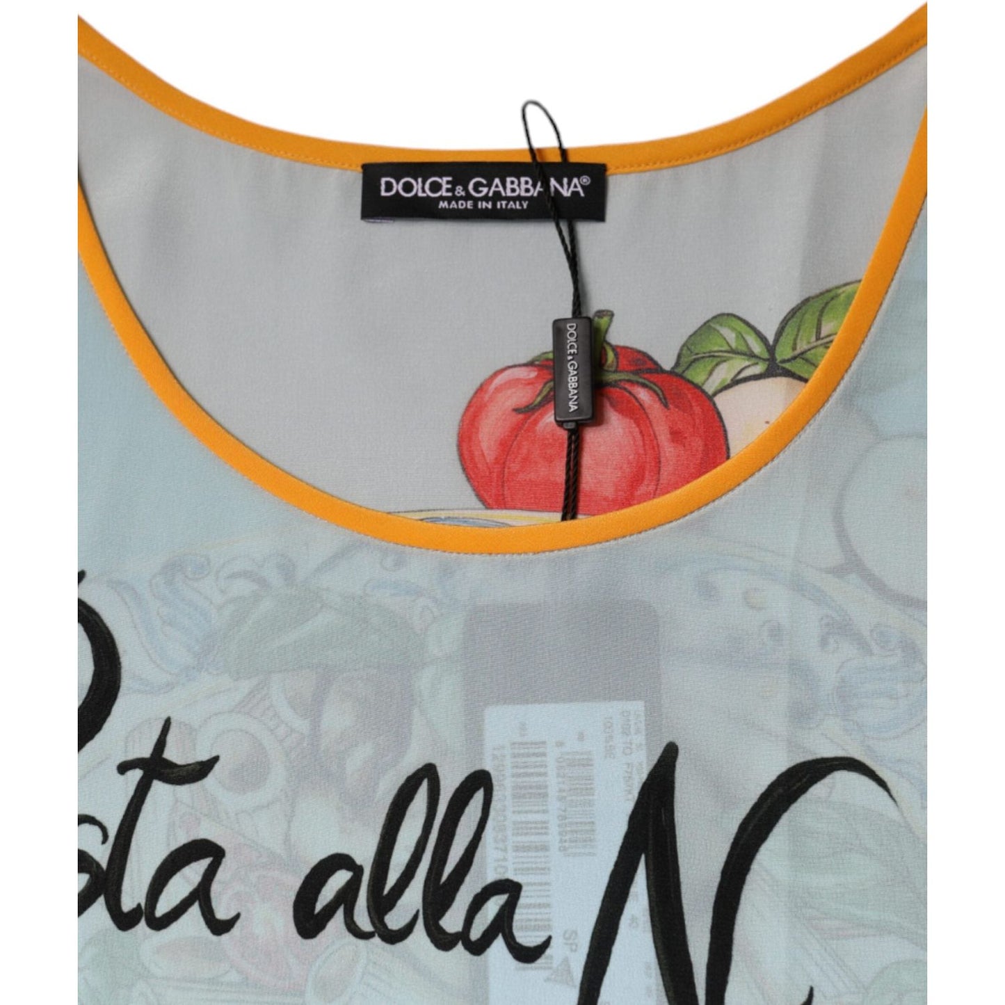 Dolce & Gabbana Multicolor Pasta Alla Norma Print Tank Top TSH86575-40