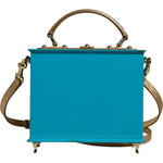 Dolce & Gabbana Multicolor Wood Leather Clutch Shoulder Bag BAG4093
