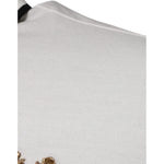 Dolce & Gabbana Off White Crown Cotton Collared Polo T-shirt TSH87424-44
