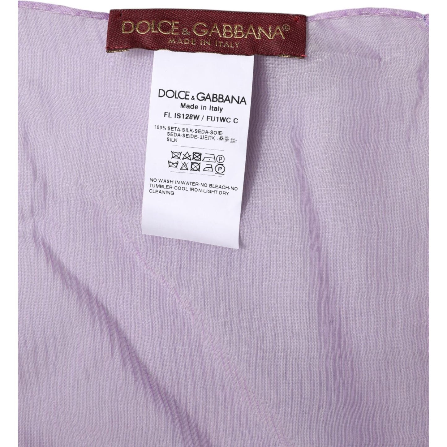 Dolce & Gabbana Purple Silk Rectangle Wrap Shawl Scarf 1728,67345645728,Accessories,Dolce & Gabbana,Material: 100% Silk,Preowned / Defect,Purple,Scarves - Women - Accessories,Women,Women - Accessories Dolce & Gabbana MS7499