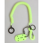 Dolce & Gabbana Green Springy Key Holder DG Logo Men's Keychain Keyring SMY11152