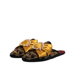 Dolce & Gabbana Multicolor Embellished Flat Sandals Shoes MV7489-44
