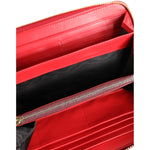 Dolce & Gabbana Red Exotic Leather Zip Around Continental Clutch Wallet BAG4689
