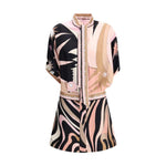 Emilio Pucci Chemisier silk Dress 1728,72470364320,Clothing,Dresses - Women - Clothing,Emilio Pucci,IT40 | M,Multicolor,New with tags,Women,Women - Clothing Emilio Pucci PU-5HRG465H831035-IT40 | M