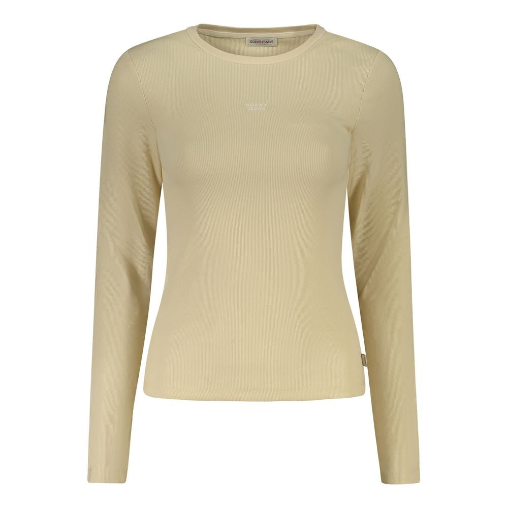 Guess Jeans Beige Cotton Women T-Shirt GU-39644-S