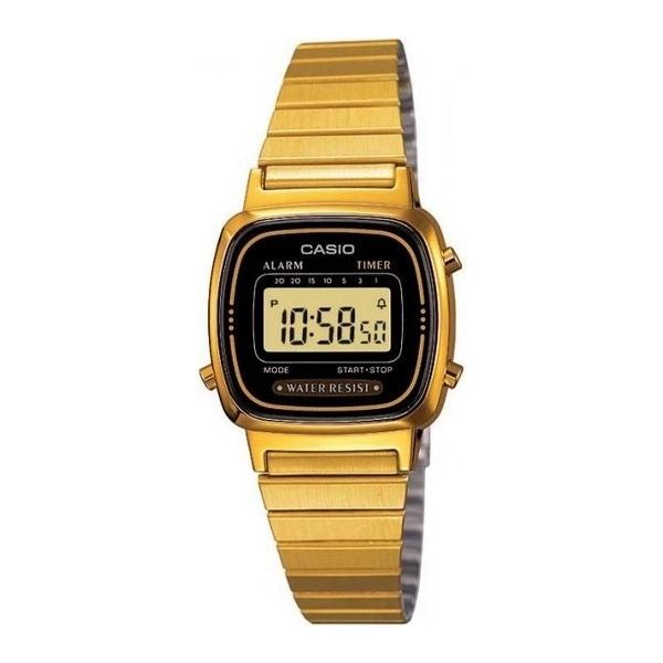 CASIO VINTAGE Mod. ICONIC MINI STEEL - GOLD BLACK WATCHES