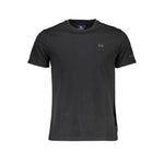 La Martina Black Cotton Men T-Shirt LA-37338-M