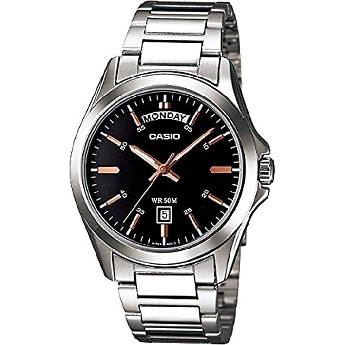 CASIO COLLECTION Mod. DAY DATE - BLACK ROSE GOLD INDEX MTP-1370D-1A2UDF