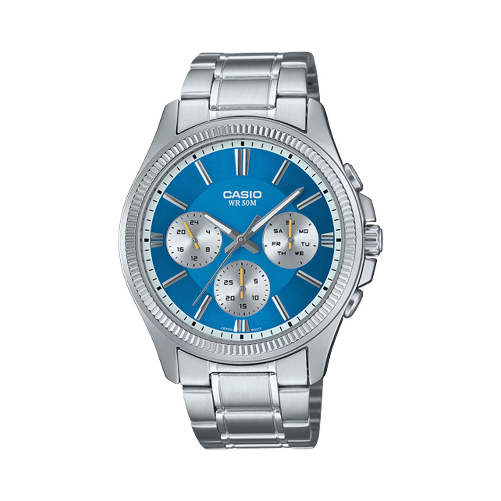CASIO Mod. DAY DATE MULTIFUNCTION - LIGHT BLUE MTP-1375PD-2A2VEF