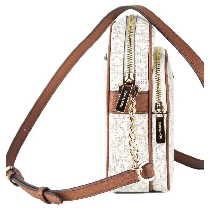 Michael Kors Jet Set Medium Vanilla PVC North South Chain Crossbody Handbag 1728,67346104480,Crossbody Bags - Women - Bags,Michael Kors,New with tags,Women Michael Kors 55788