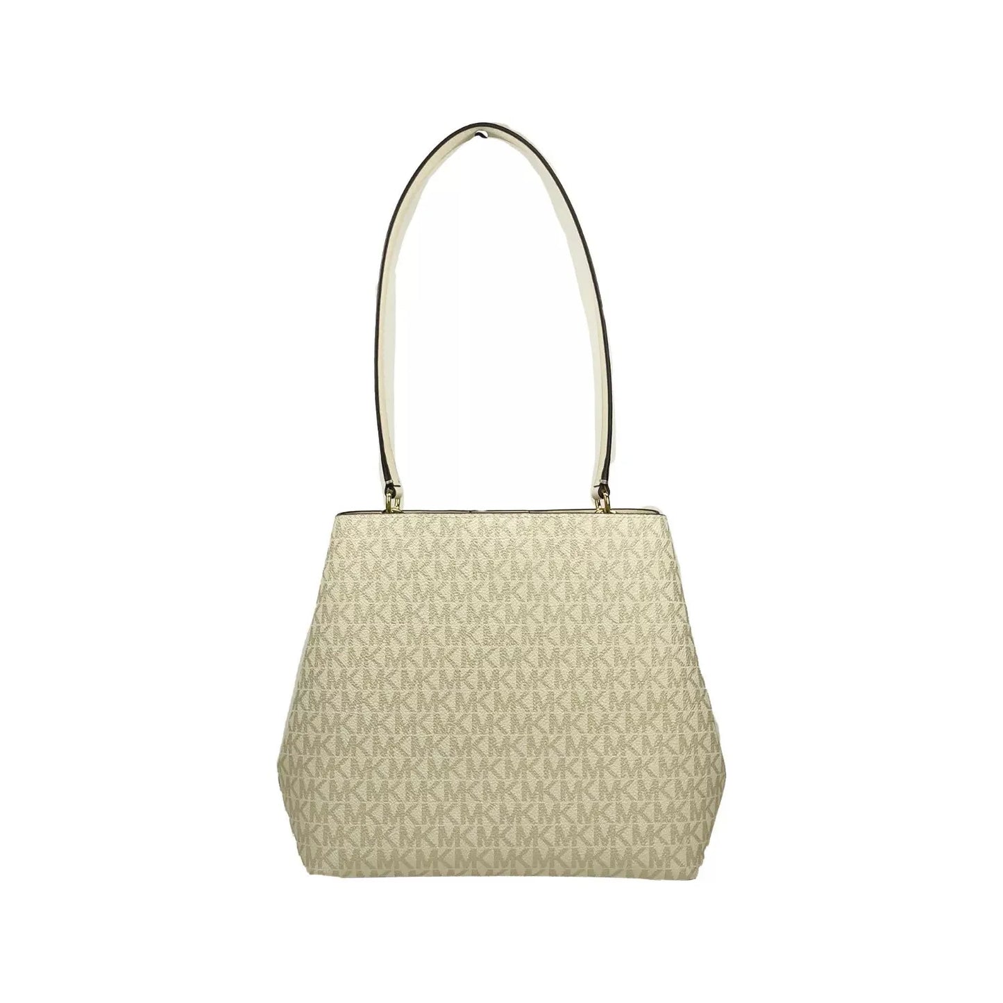 Michael Kors Michael Kors Medium Pratt Bucket Shoulder Bag Purse Pale Gold/Cream 80652 1728,67346104480,Michael Kors,New with tags,Shoulder Bags - Women - Bags