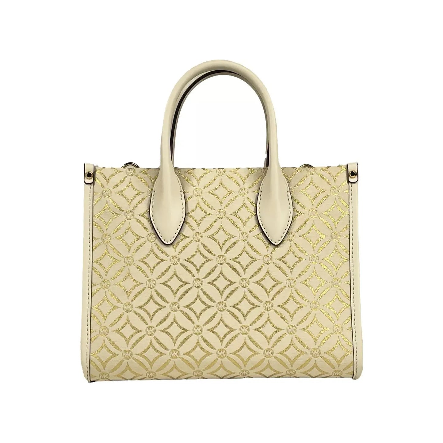 Michael Kors Michael Kors Mirella Small Top Zip Crossbody Tote Bag Creme 83547 1728,67346104480,Crossbody Bags - Women - Bags,Michael Kors,New with tags,Tote Bags - Women - Bags