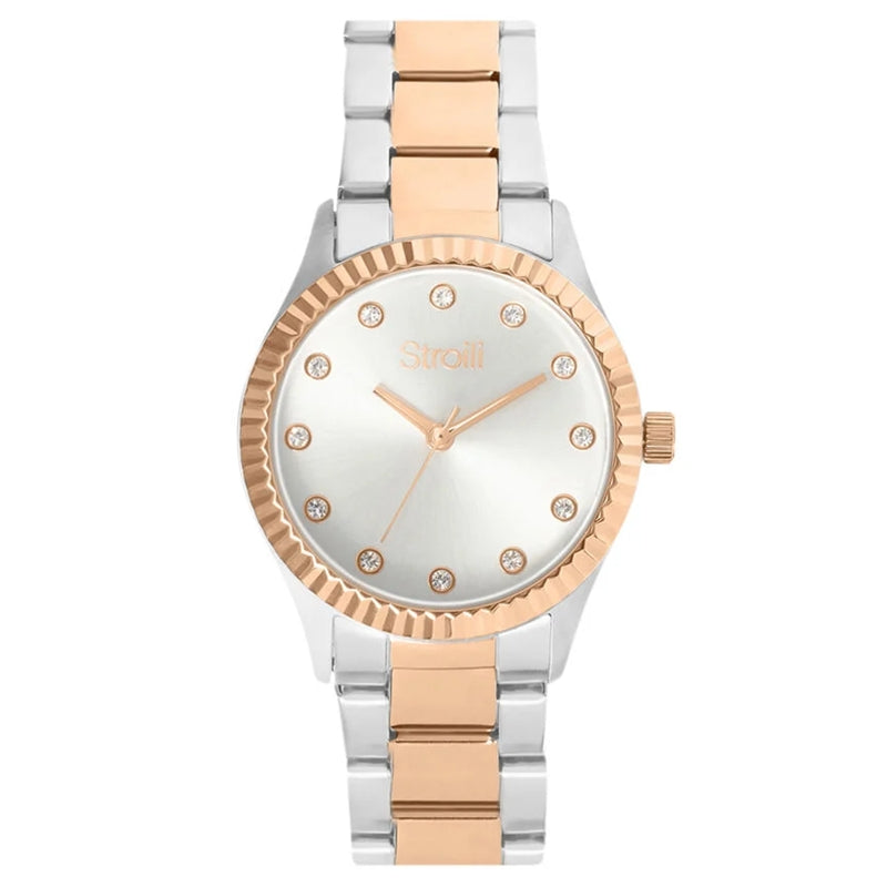 Elegant STROILI Mod. 1688944 watch with silver and rose gold accents, perfect for any jewelry collection.