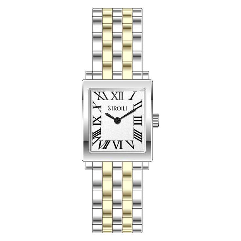 STROILI Mod. 1698376 women's watch with gold and silver bracelet.