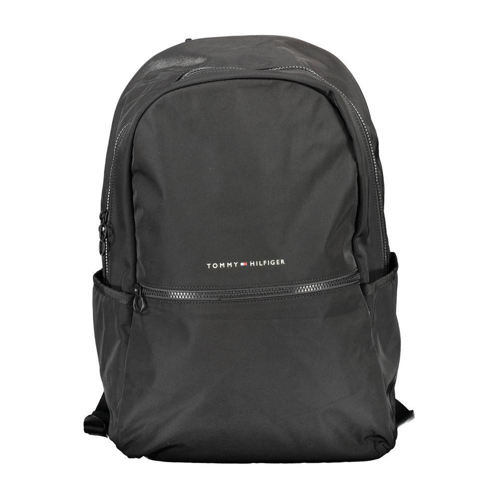 Tommy Hilfiger Black Polyester Backpack 1728,67403481248,Backpacks - Men - Bags,Bags,Black,Men,Men - Bags,New with tags,Tommy Hilfiger Tommy Hilfiger TO-16789