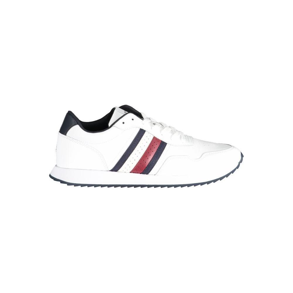 Tommy Hilfiger White Polyester Sneaker 1728,67403481248,EU40/US7,EU44/US11,EU46,Men,Men - Shoes,New with tags,Shoes,Sneakers - Men - Shoes,Tommy Hilfiger,White Tommy Hilfiger TO-31238-EU44/US11