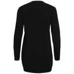 Vila Clothes Black Viscose Cardigan VI-2492000009-IT40|S