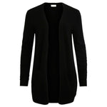 Vila Clothes Black Viscose Cardigan VI-2492000009-IT40|S