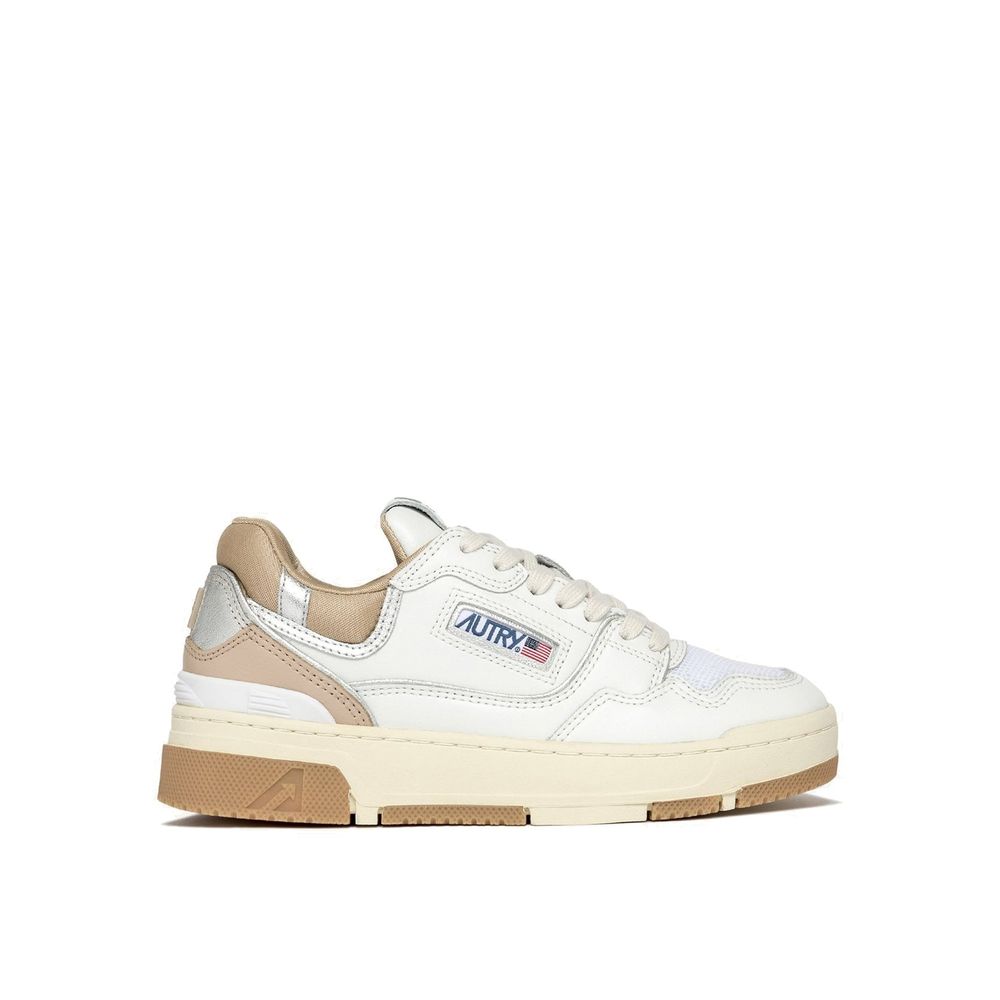 Autry White Leather Low Top Sneakers