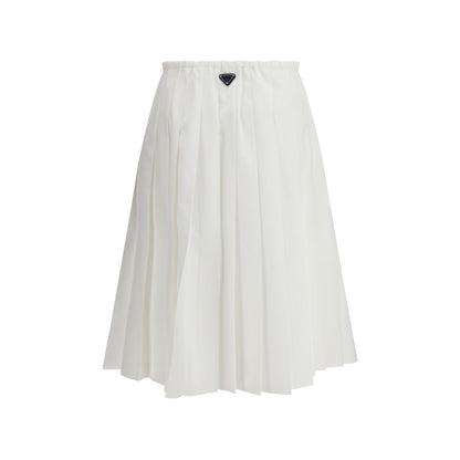 Prada White Cotton Long Skirt 1728,72470364320,Clothing,IT42 | L,Long - Skirts - Clothing,New with tags,Prada,Skirts - Clothing,White,Women