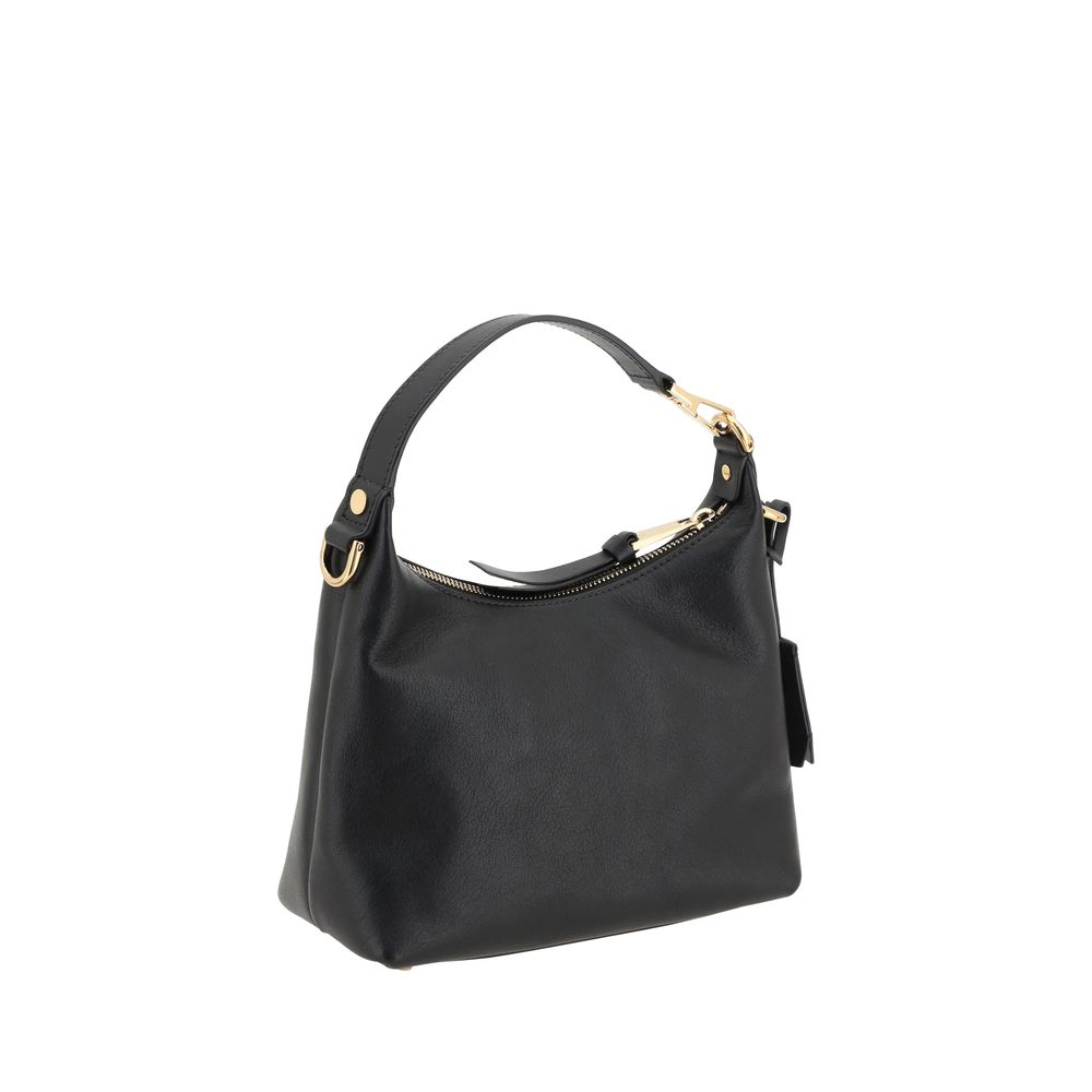 Versace Black Calf Leather Bos Taurus Handbag 1728,72470364320,Bags,Black,Handbags - Bags,New with tags,Versace,Women