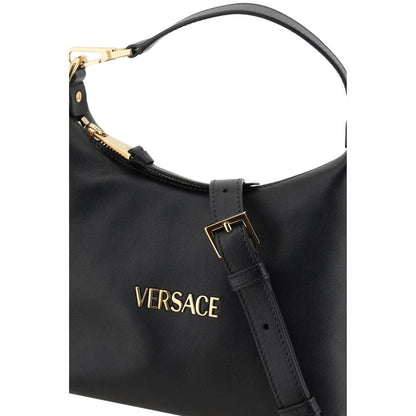 Versace Black Calf Leather Bos Taurus Handbag 1728,72470364320,Bags,Black,Handbags - Bags,New with tags,Versace,Women