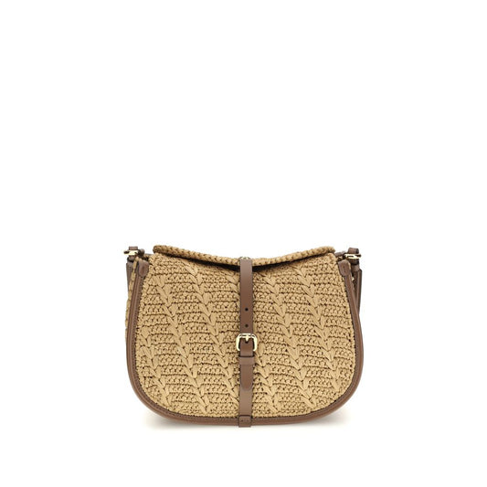 Etro Beige Raffia The Pony Shoulder Bag