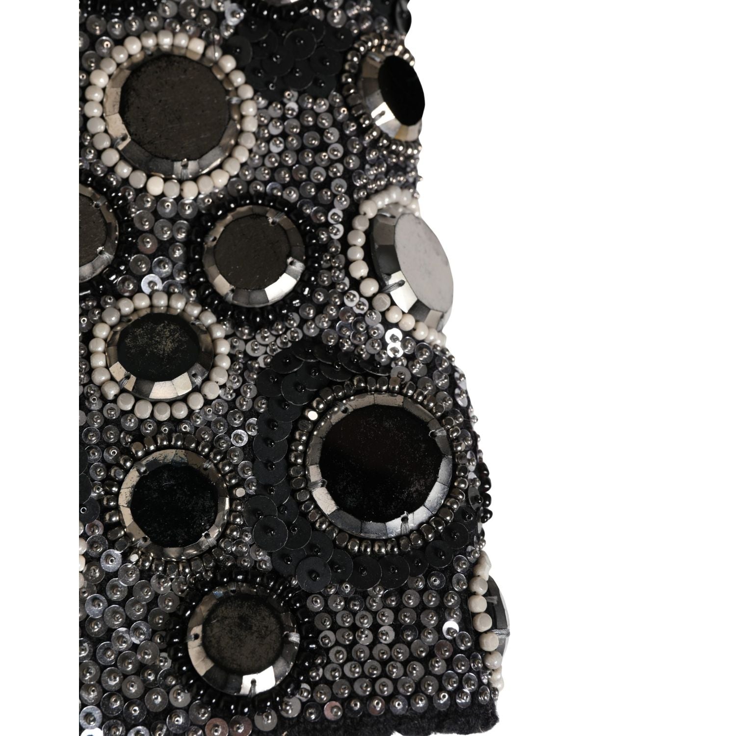 Dolce & Gabbana Black Wool Crystal Embellished Balaclava Hat