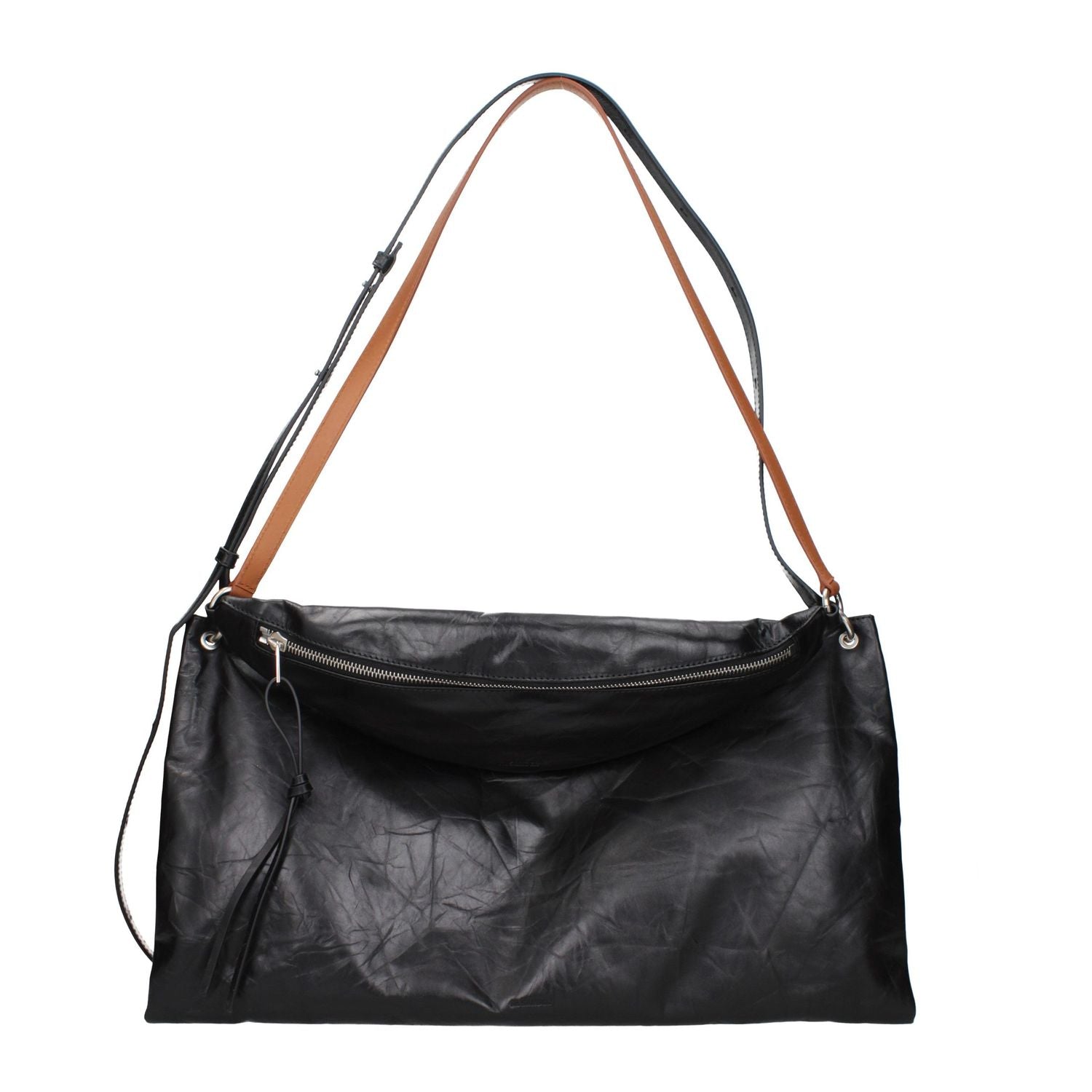 Jil Sander Black Leather Crossbody Bag