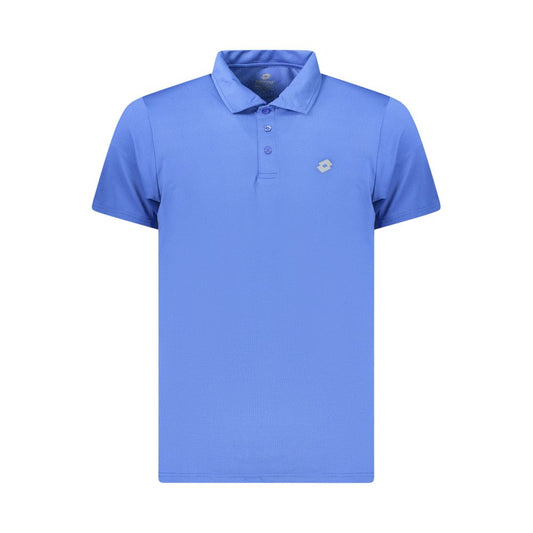 Lotto Blue Polyester Polo Shirt