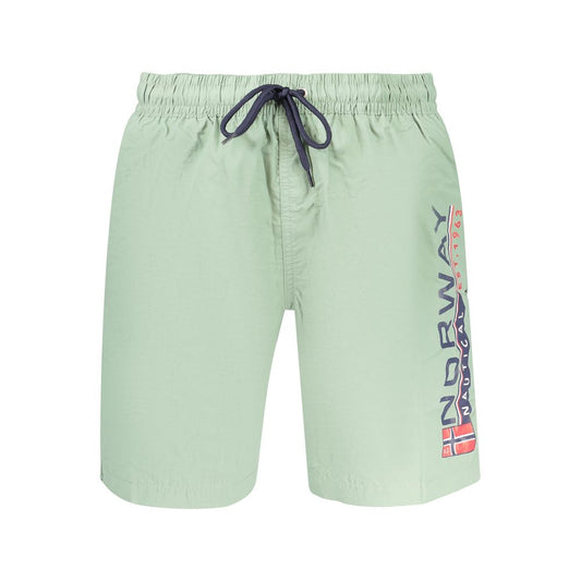 Norway 1963 Green Polyamide Swim Shorts