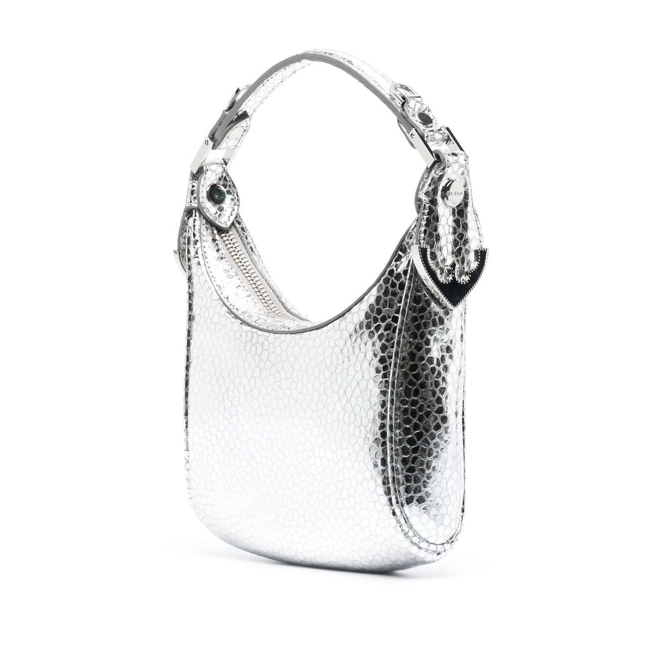 By Far Pre Cosmo metallic top-handle bag