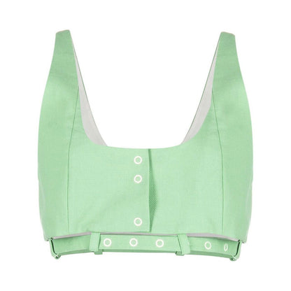 Ganni cropped tank top Topwear