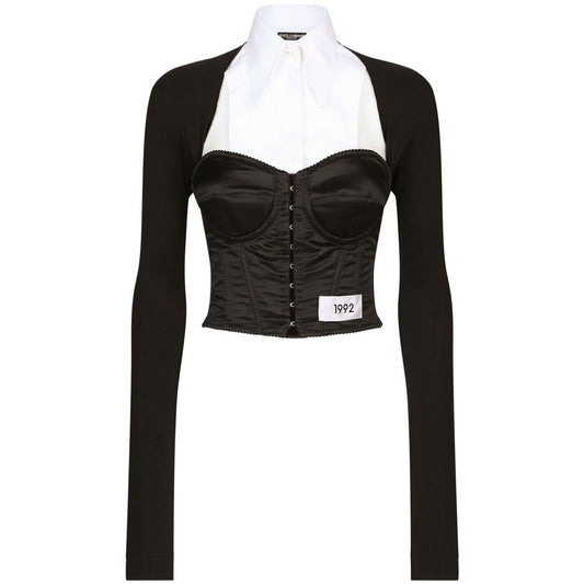 Dolce & Gabbana layered-shirt corset top
