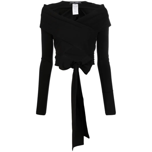 Dolce & Gabbana cut-out Wrap Top