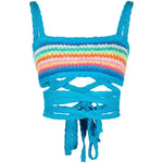 Alanui Top Blue LWHA086S23KNI0018484